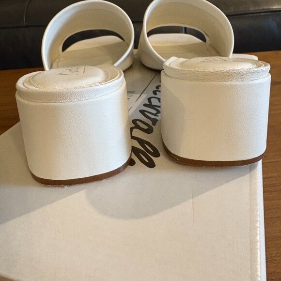 L’INTERVALLE Fortunata mule sandal heel white - Picture 4 of 12